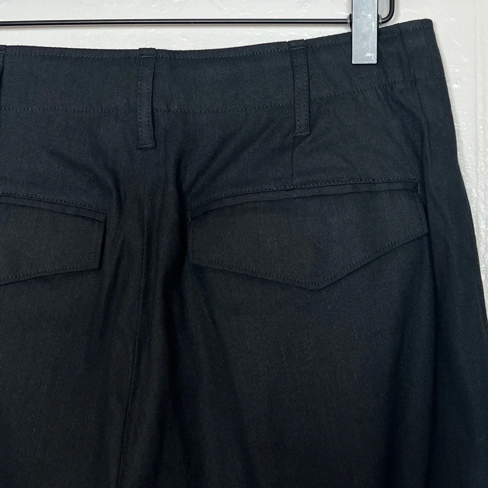 RAG & BONE Women’s Size 4 Black Dylan Cropped Linen Pants